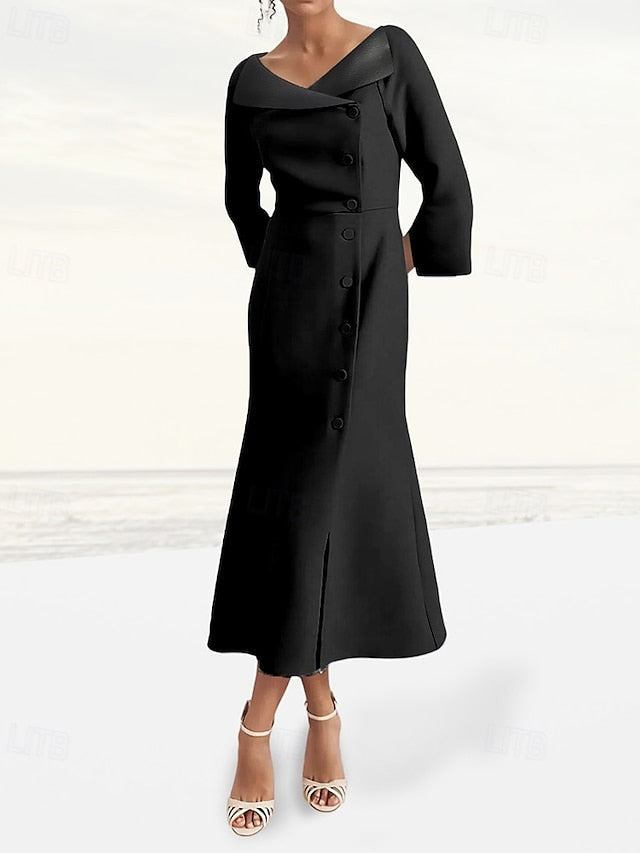Blazer Mother the A-Line Dress Elegant Tuxedo Bride of FashionChic