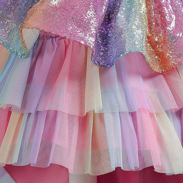 Party Girls' Kids Sleeveless Sequin Dress Wedding colour FashionChic