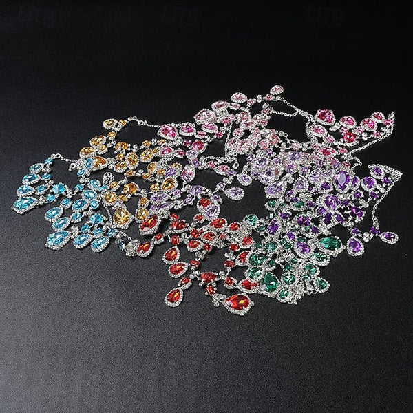 Ankle Stiletto Matching with Women's Heels Green Rhinestone FashionChic