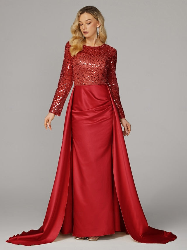 Carnival Mermaid Floor Masquerade Evening Gown Dress Elegant FashionChic