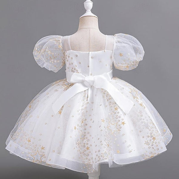 Flower Girls' Party Dress Sequin Girl Kids Floral FashionChic