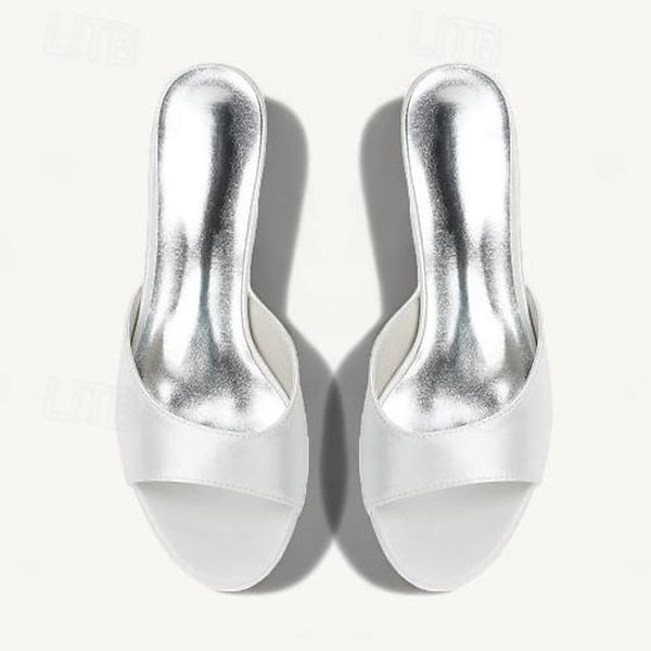 Shoes Sandals Toe Kitten Wedding Heel Women's Open FashionChic