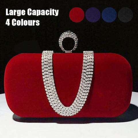 Bags Bag Women's Wristlet Velvet Evening Clutch FashionChic