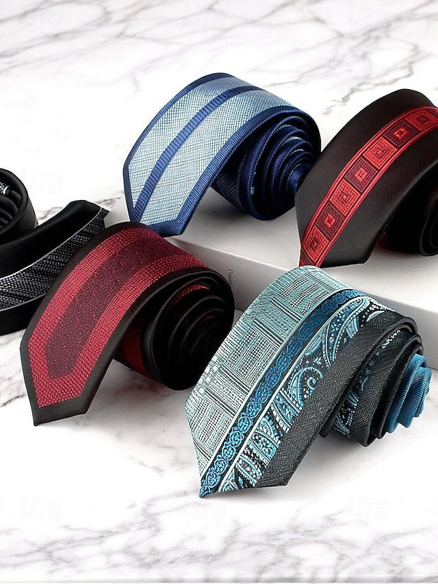 with Necktie Pattern Classic Polyester Men's FashionChic