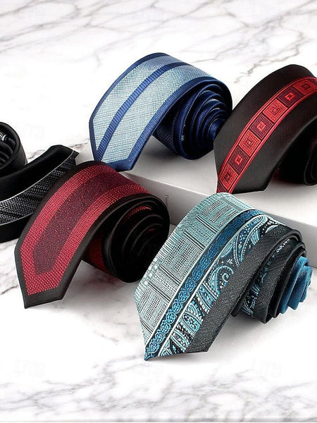 with Necktie Pattern Classic Polyester Men's FashionChic