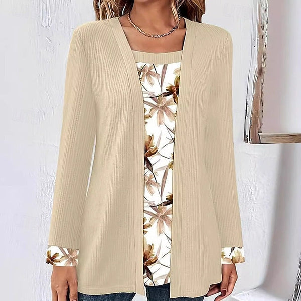Women's Blouse Floral Graphic Elegant Stylish Casual Long FashionChic