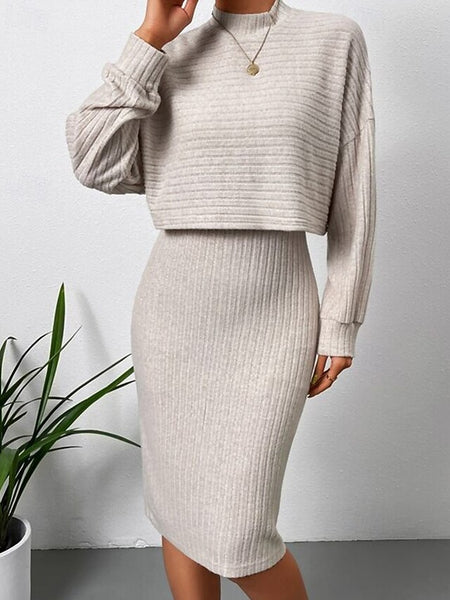 Women's Dress Set Slip Dress Midi Dress Elegant Casual