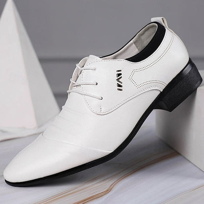 - Men's White Dress for Lace-Up Shoes Formal Elegant FashionChic