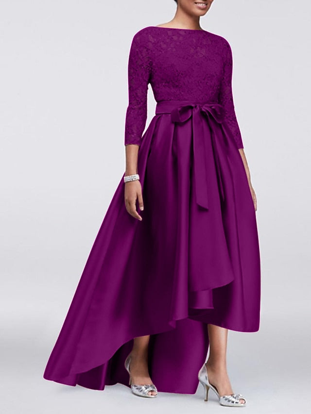 Mother Elegant Size the of Bride Plus Wedding Dress A-Line Guest FashionChic