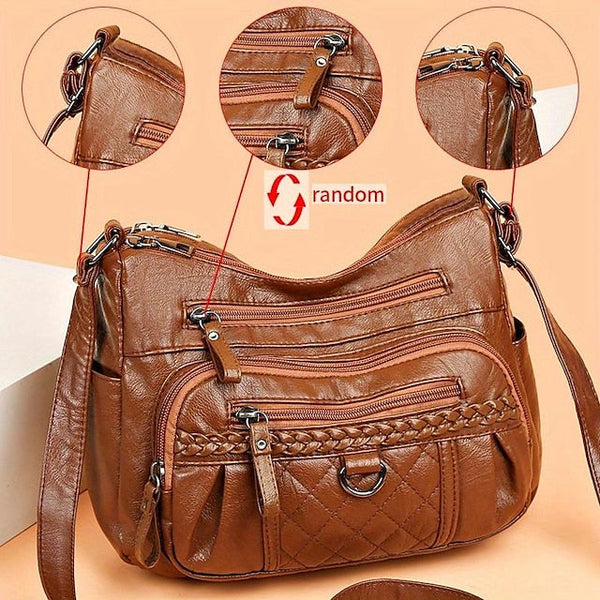 PU Women's Shoulder Leather Bag Crossbody Hobo FashionChic