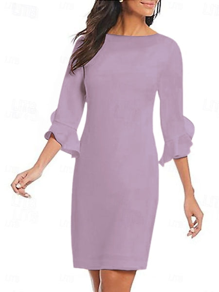 Sheath Cocktail Dresses Minimalist Dress Cocktail Party Knee