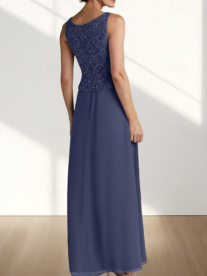 Two Mother Piece the A-Line Wedding Bride Guest of Elegant Dress FashionChic