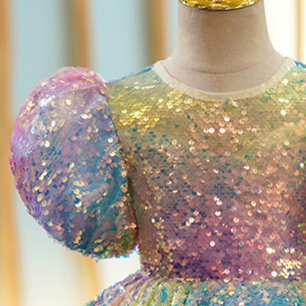 Sleeve Girls' Short Spring colour Dress 3D Wedding Summer FashionChic