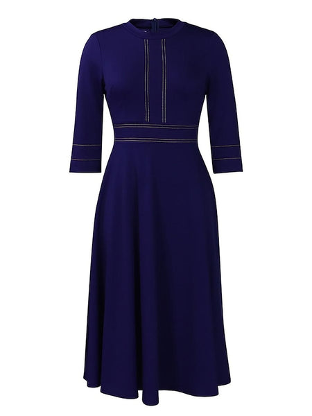 Women's Casual Dress Midi Dress Zipper Daily Date Fashion