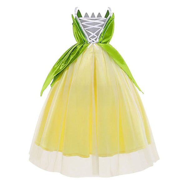 Flower Bell Princess Tinker Fairytale Theme Tiana Girl Dress FashionChic