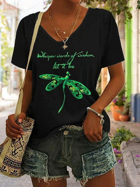 St. Patrick's Day Women's T Shirt Graphic Shamrock FashionChic