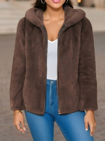 Zipper Comfortable Women's Jacket Casual Warm Pocket FashionChic