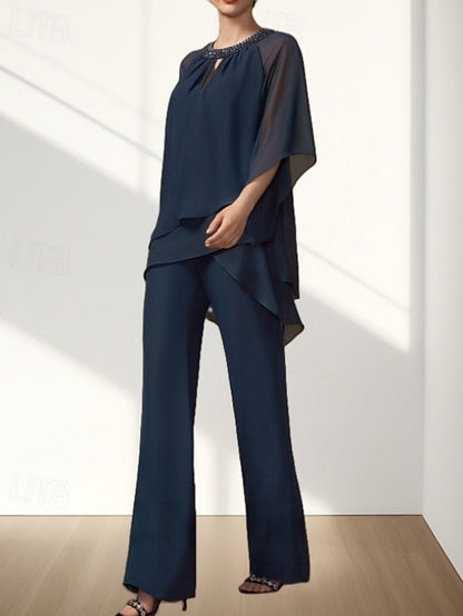 Guest Bride the Two Dress Piece Wedding Mother of Pantsuit FashionChic