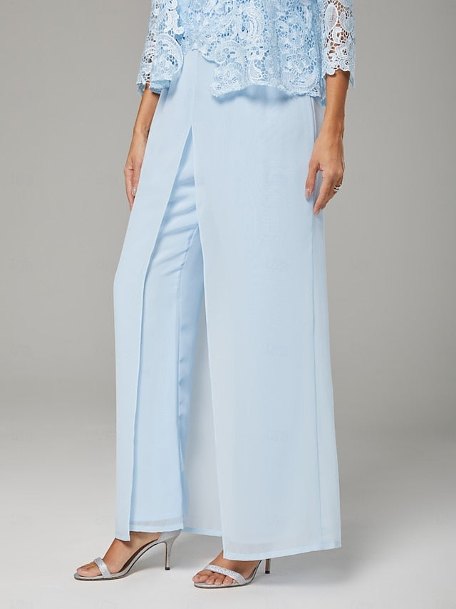 Pantsuit Bride Piece Guest of Dress 3 Mother Formal the Wedding FashionChic