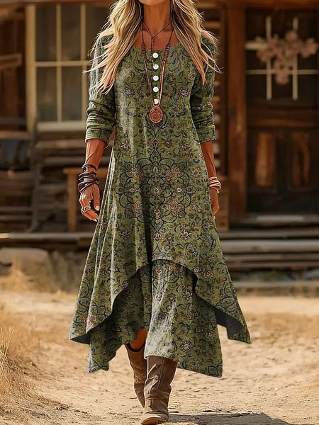Women's Midi Dress Shift Dress Vacation Casual Boho Daily FashionChic