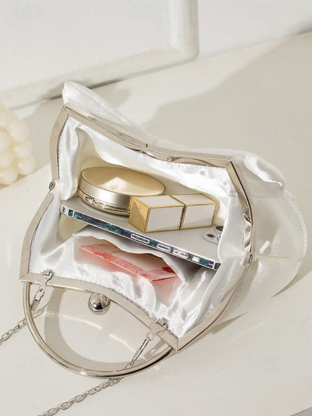 Women's Bow Satin Bag Elegant Clutch Evening – Pearl FashionChic