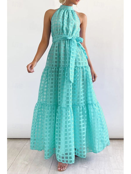 Women's Long Dress Maxi Dress Graduation Dress Halter Neck