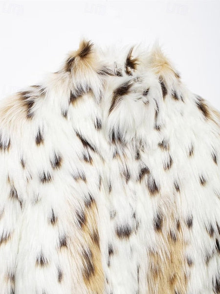 Fur Furs Leathers Faux Women's Coat Comfortable Warm FashionChic