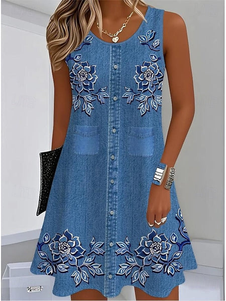 Women's Mini Dress Sundress A Line Dress Summer Dress FashionChic