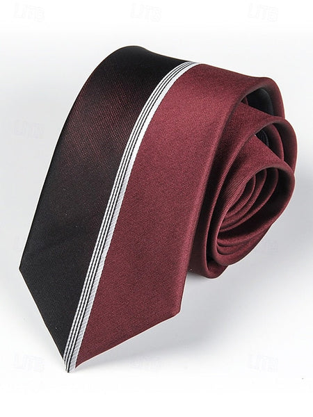 6cm Pattern - Men's Narrow Positioning Tie Stripe FashionChic