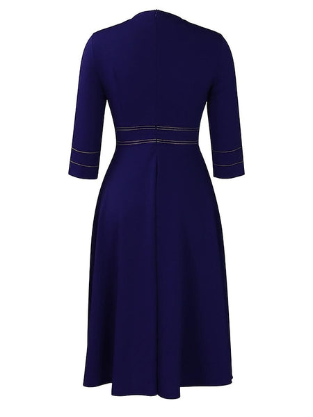 Women's Casual Dress Midi Dress Zipper Daily Date Fashion