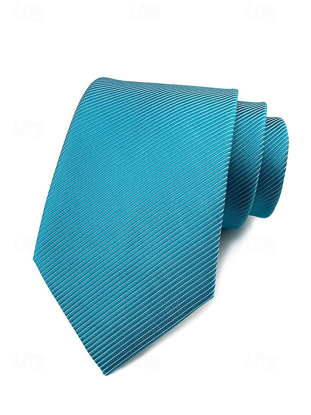 satin striped tie Men's FashionChic