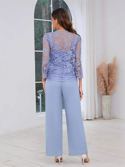 of the Mother Square Wedding Dress Elegant Pantsuit Guest Bride FashionChic
