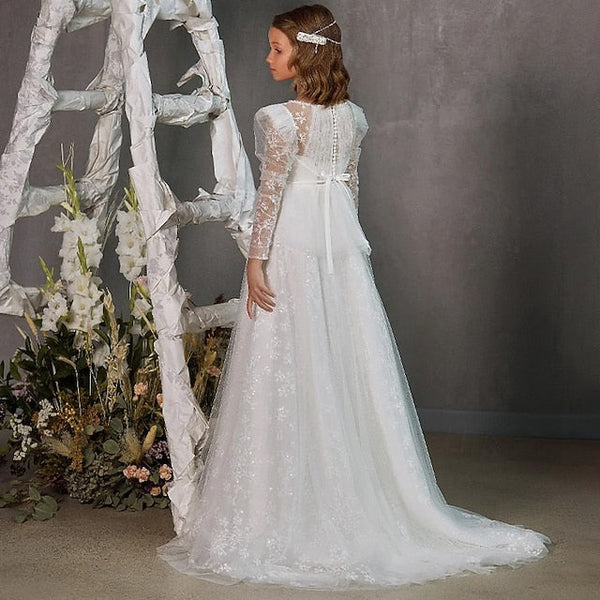 Dress Girl Girls' Princess First Gown Formal Flower FashionChic