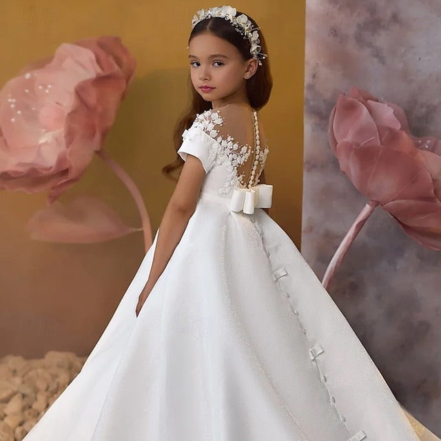 Girls' Communion Party Dress First Girl Flower FashionChic