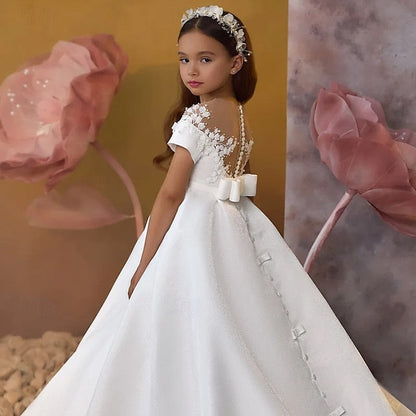 Girls' Communion Party Dress First Girl Flower FashionChic