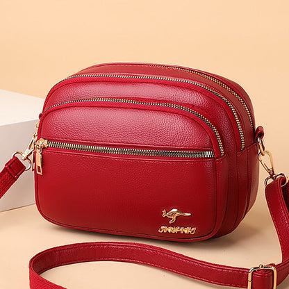 Leather Bag Dome Crossbody Shoulder PU Women's FashionChic