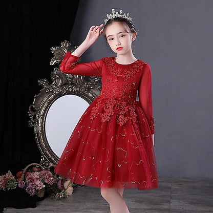 Dress Girls' Girl Princess Flower Kid's FashionChic