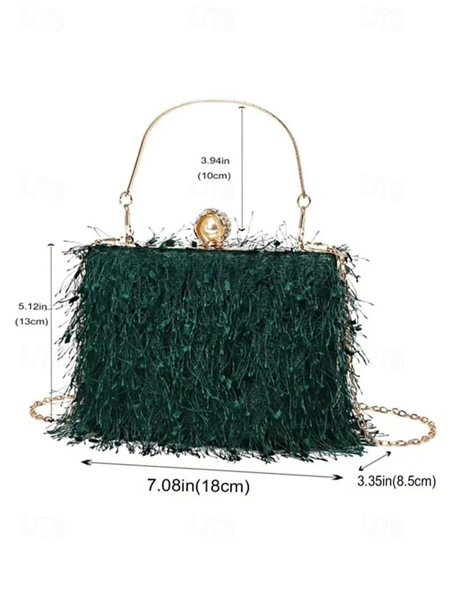 Party Women's Green Elegant Christmas Red Handbag – FashionChic