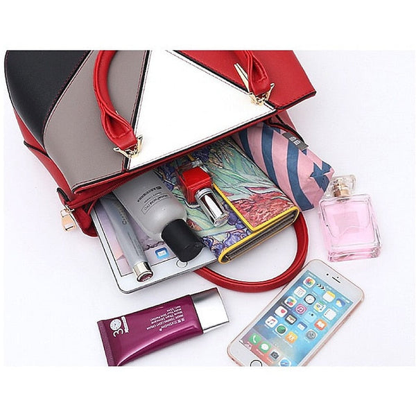 Shoulder Diaper Handbag PU Bag Women's Tote Leather FashionChic