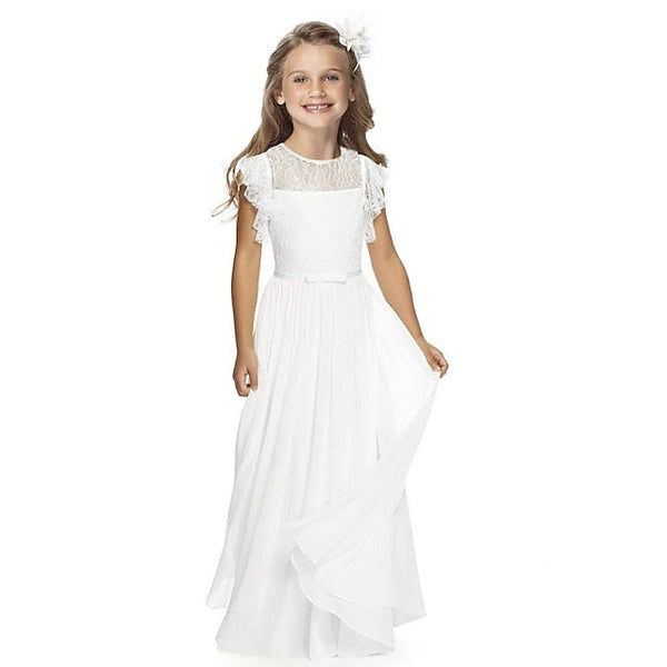Girls' Flower Party Wedding Performance Dress Girl FashionChic