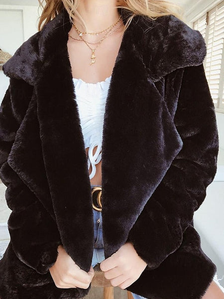 Women's Furs Warm Teddy Coat Comfortable Faux Fur FashionChic