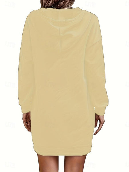 Women's Hoodie Dress Mini Dress Shift Dress Casual Daily FashionChic