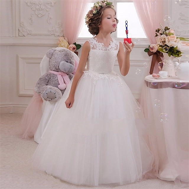 Girl Girls' Princess Kid's Dress Flower FashionChic