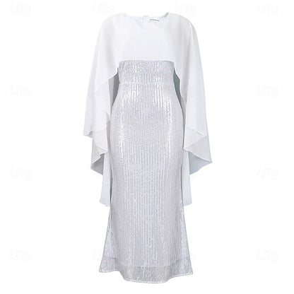 Dress the Crew of Mother Length Elegant Neck Floor Bride FashionChic