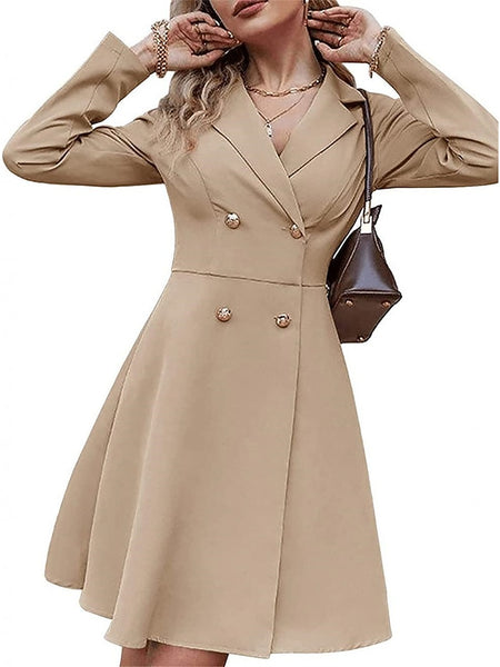 Women's Party Dress Cocktail Dress Work Dress Button Shirt