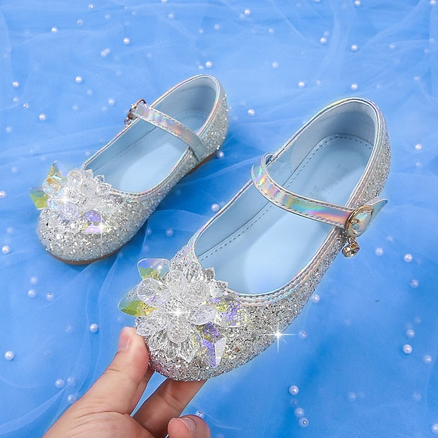 Princess PU Leather Shoes Girls' Walking Portable Flats FashionChic