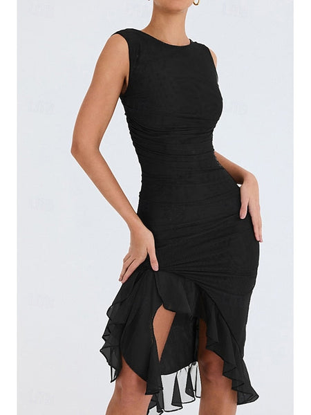 Women's Midi Dress Graduation Dress Cocktail Dress Wedding FashionChic