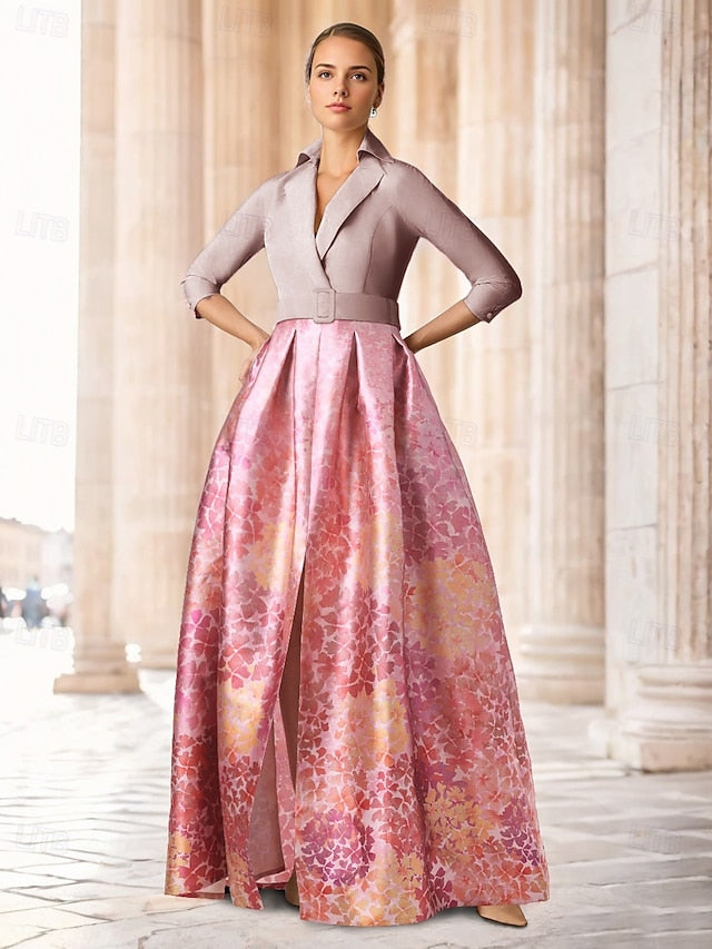 Elegant Dress Floor Gown Evening A-Line Length Formal Wedding FashionChic