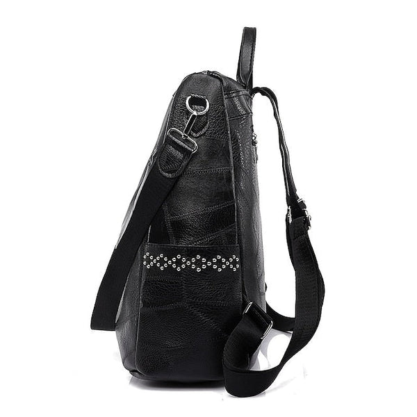 Large Backpack Women's - Leather Multi-Function Capacity FashionChic