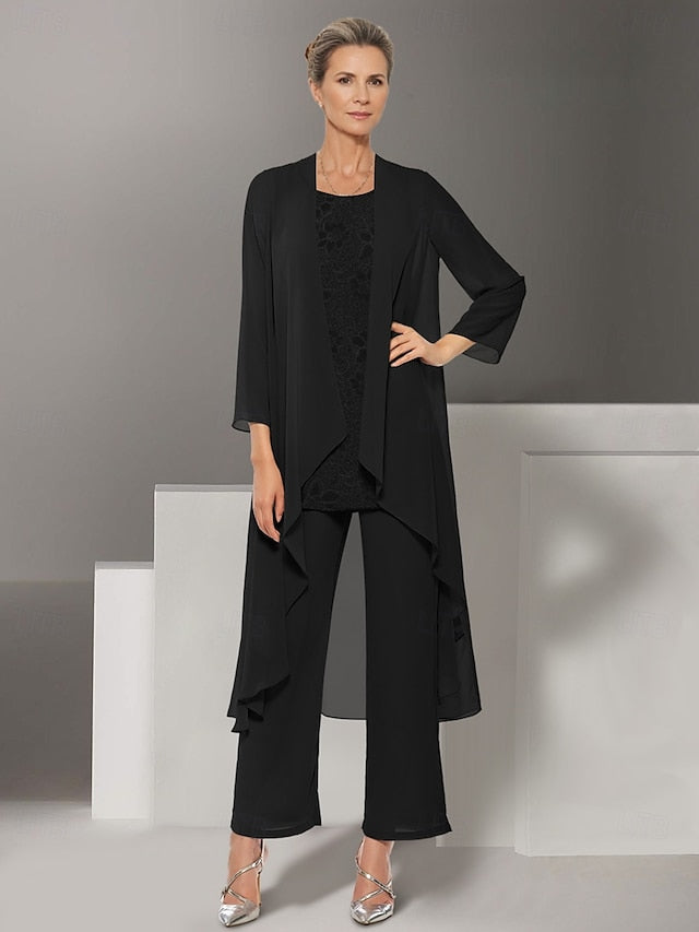 Mother of Bride Wedding Piece Beach Dress the 3 Pantsuit Elegant FashionChic